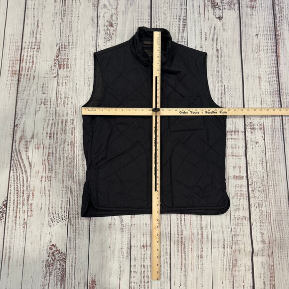 J.Crew Thermore Quilted Insulated Vest Black Men’s Medium Full Zip Pockets - Picture 10 of 10